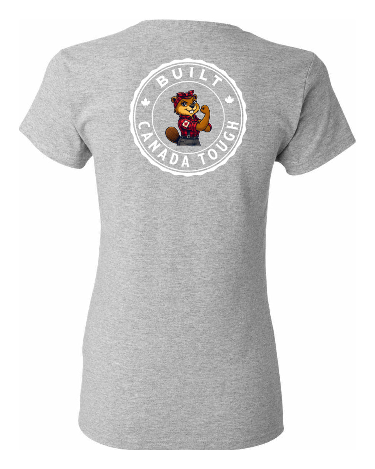 Built Canada Tough Rosie Left Chest and Back Women's Tee