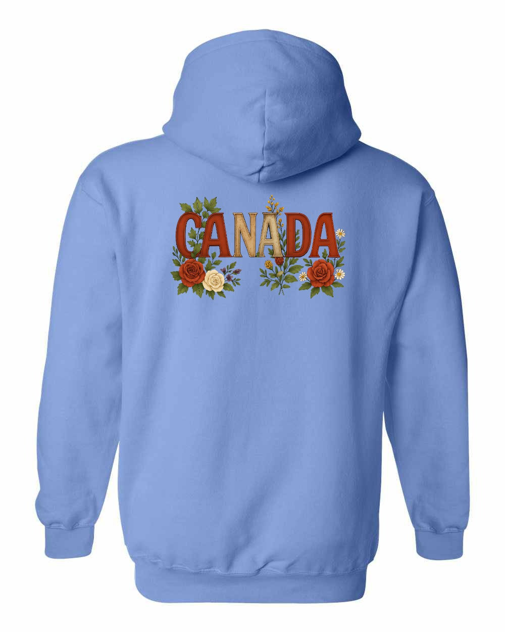 Canada Flowers Left Chest and Back Pullover - Gildan Canada (sewn Internationally)