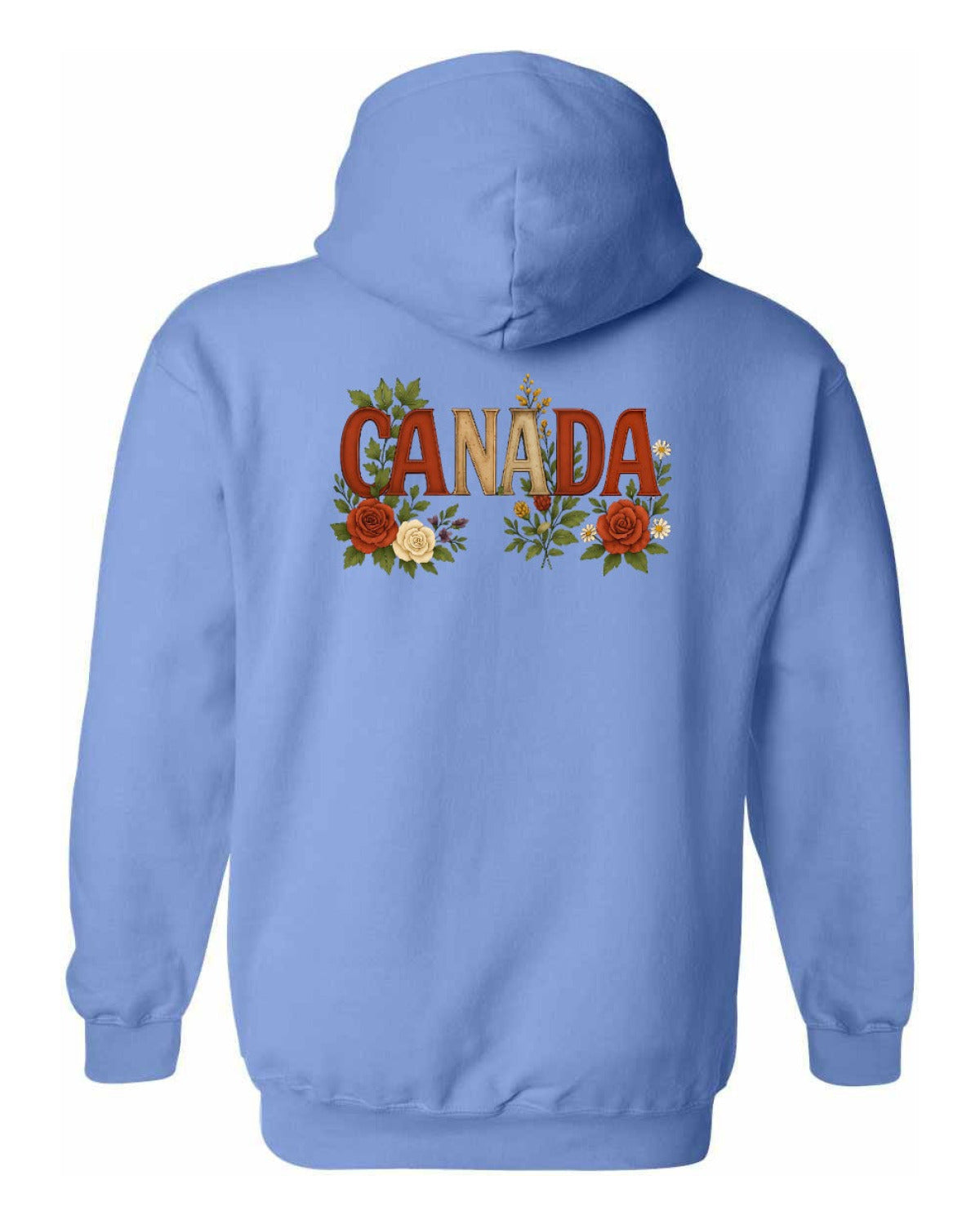 Canada Flowers Left Chest and Back Pullover - Unisex