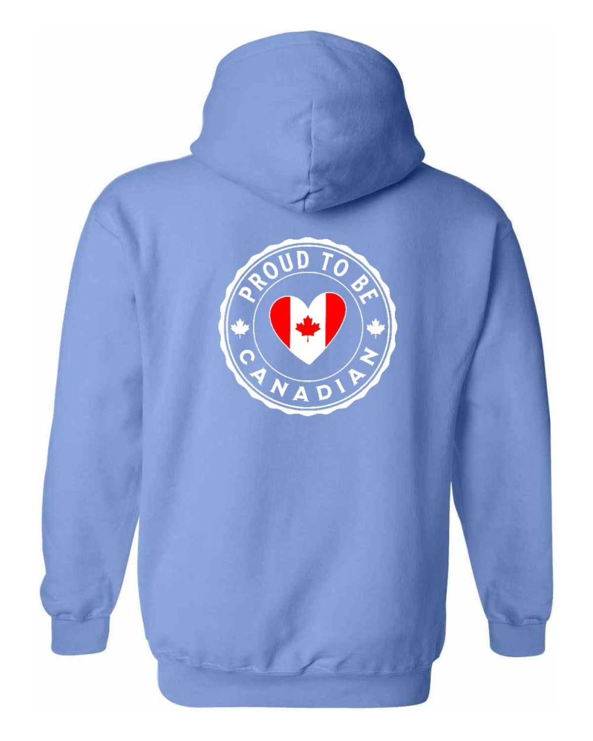 Proud to be Canadian Heart Flag Left Chest and Back Pullover - Unisex