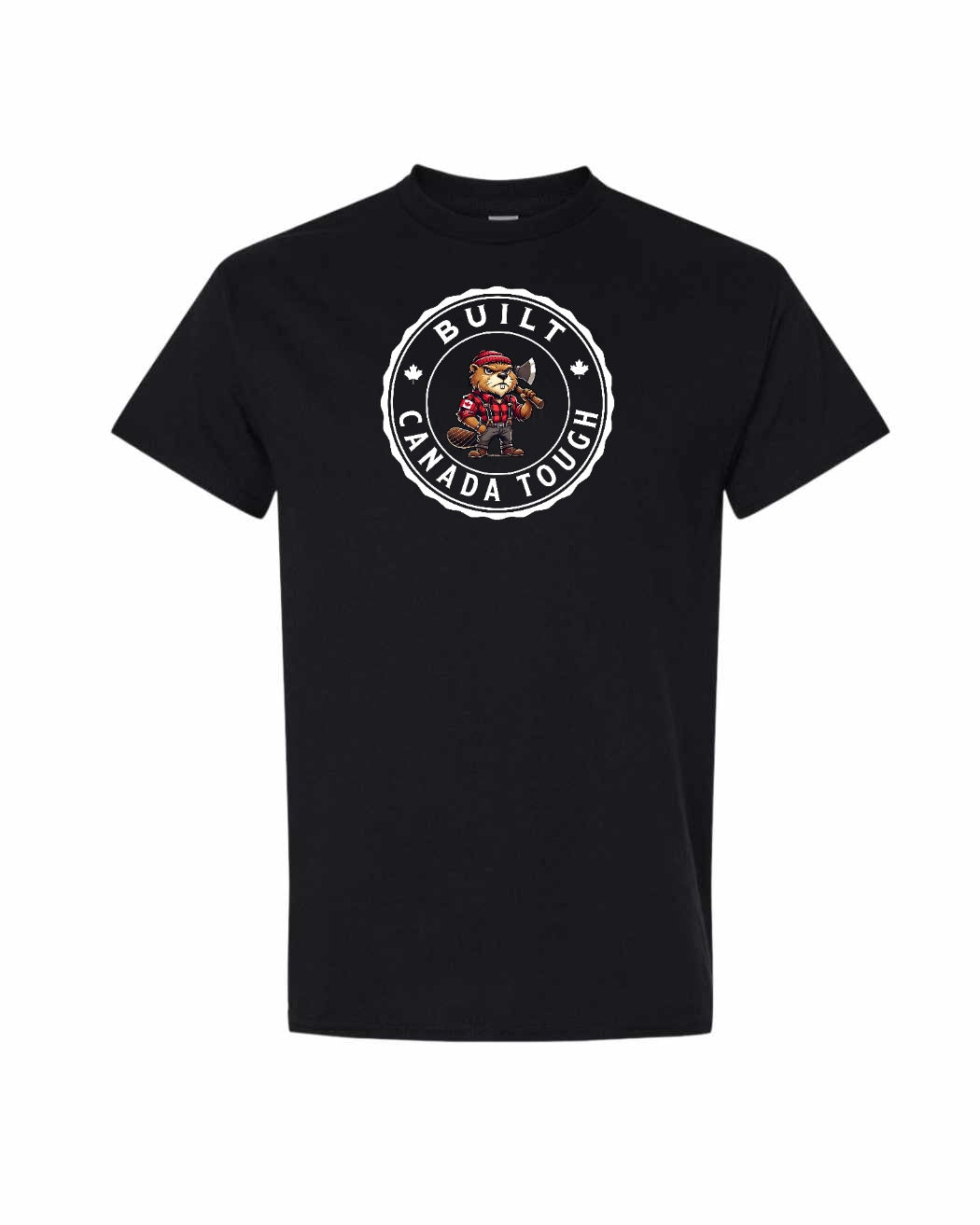Built Canada Tough Male Beaver Full Front Men's Tee