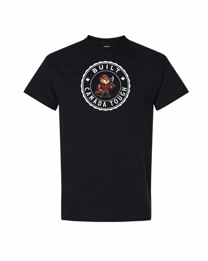Built Canada Tough Male Beaver Full Front Men's Tee