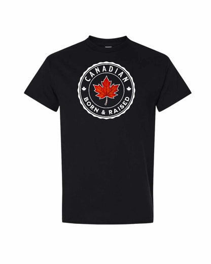 Canadian Born & Raised Men's Tee - Gildan Canada (sewn Internationally)