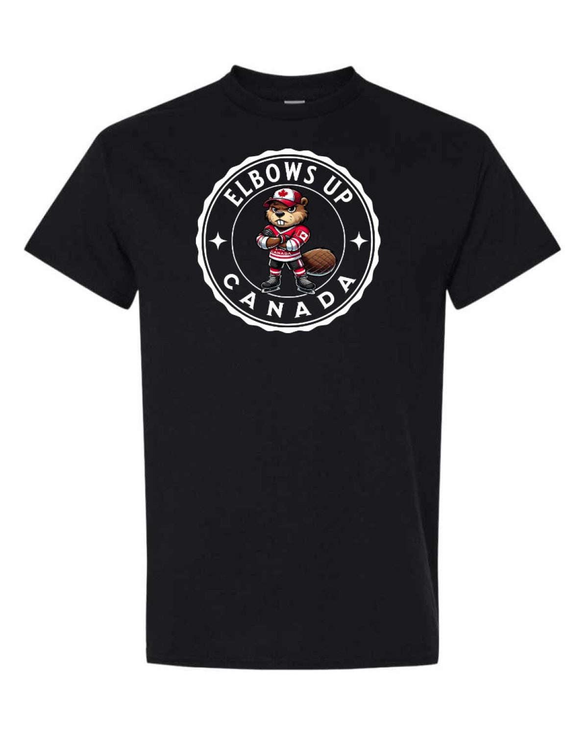 Elbows Up Hockey Beaver Men's Tee