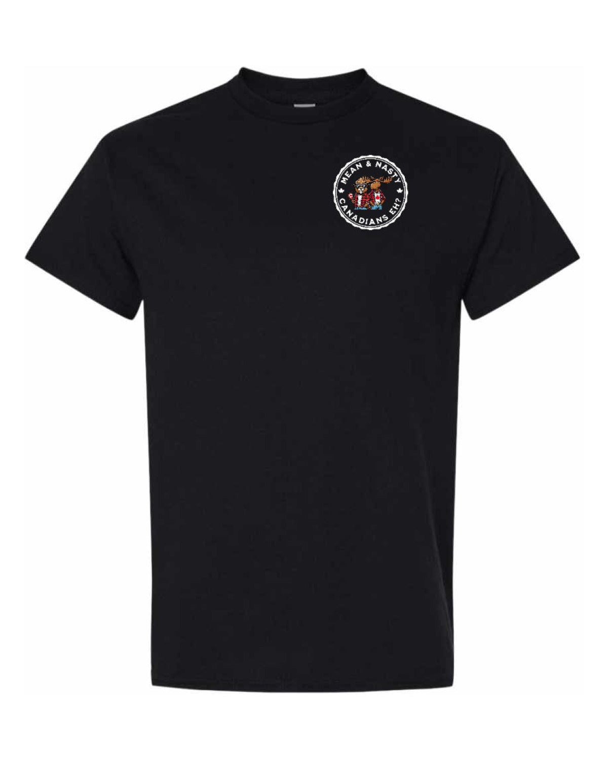 Mean and Nasty Canadian's eh ! Left Chest Men's Tee