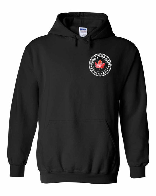 Born and Raised Prince Edward Island Left Chest Pullover - Gildan Canada (sewn Internationally)