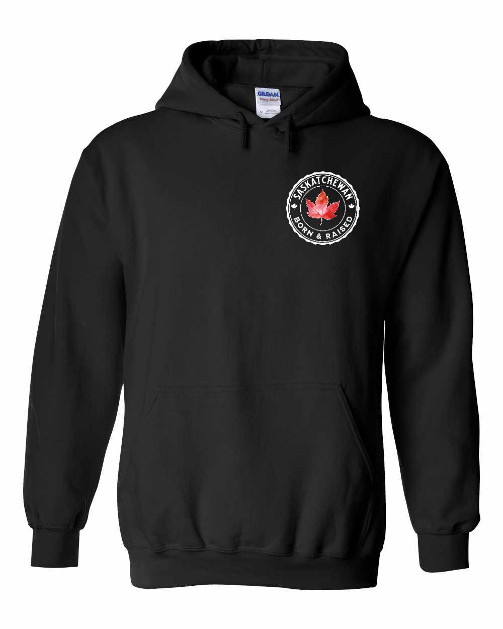 Born and Raised Saskatchewan Left Chest and Back Pullover - Unisex