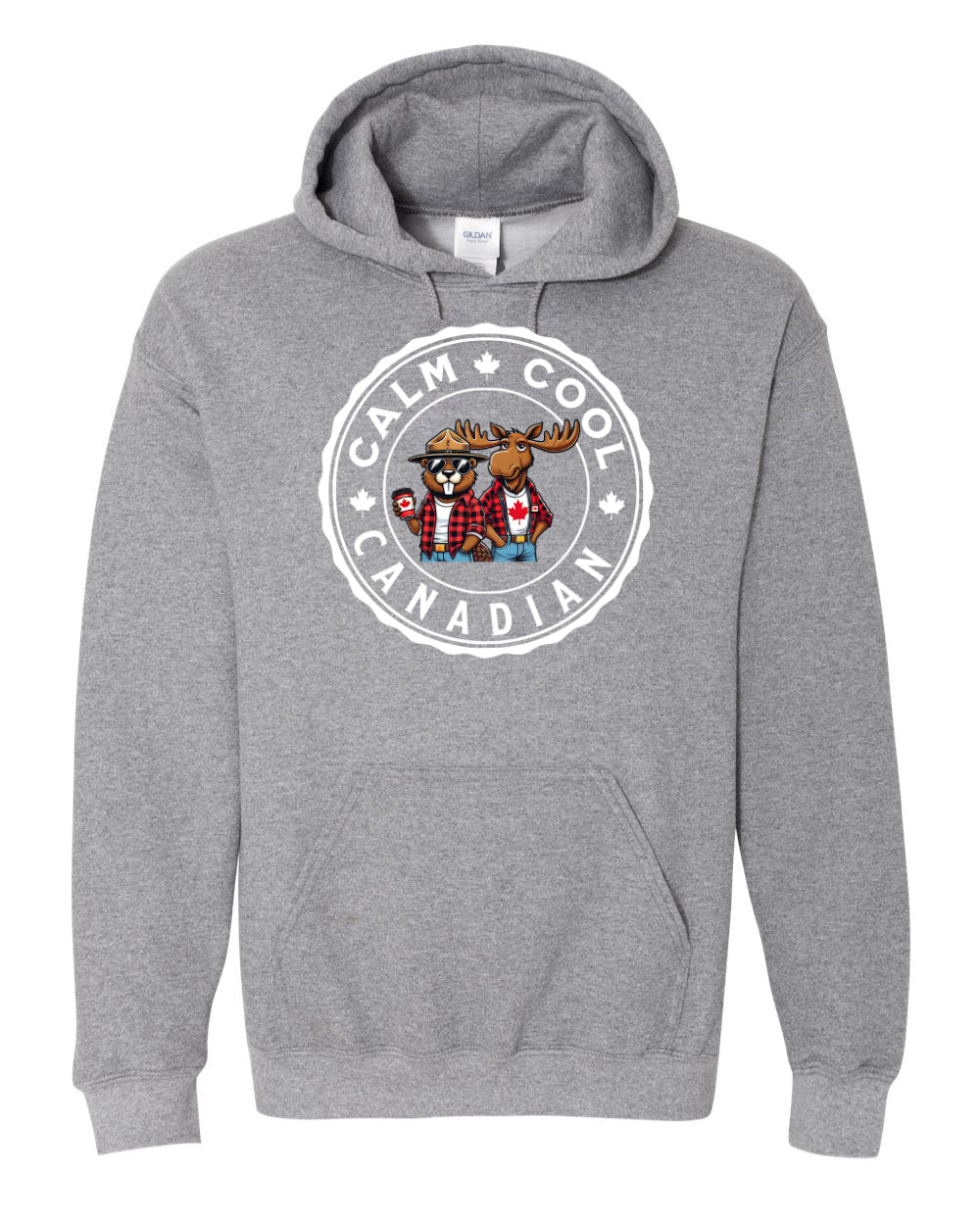Calm Cool Moose and Beaver Full Pullover - Unisex