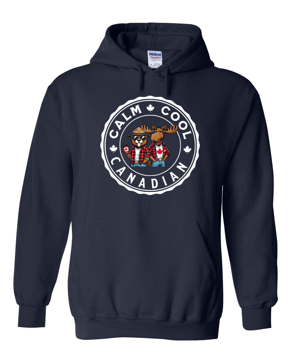 Calm Cool Moose and Beaver Full Pullover - Unisex