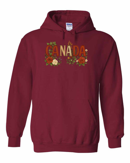 Canada Flowers Full Pullover - Gildan Canada (sewn Internationally)
