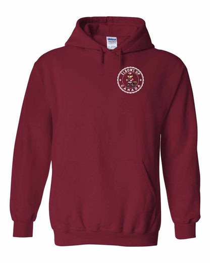 Elbows up Beaver Left Chest Pullover - Gildan Canada (sewn Internationally)