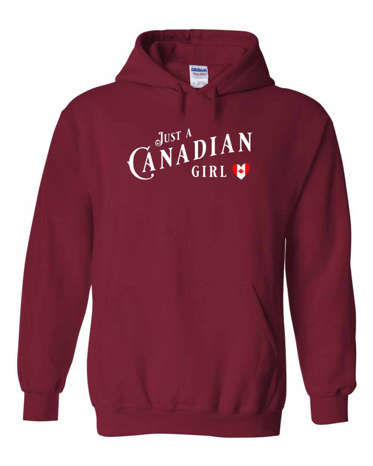 Just A Canadian Girl (Heart Flag Full) Full Pullover - Unisex