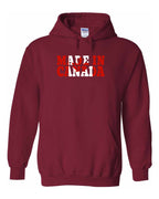 Made in Canada Flag Background Full Pullover - Unisex