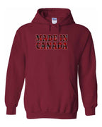 Made in Canada Plaid Background Full Pullover - Unisex