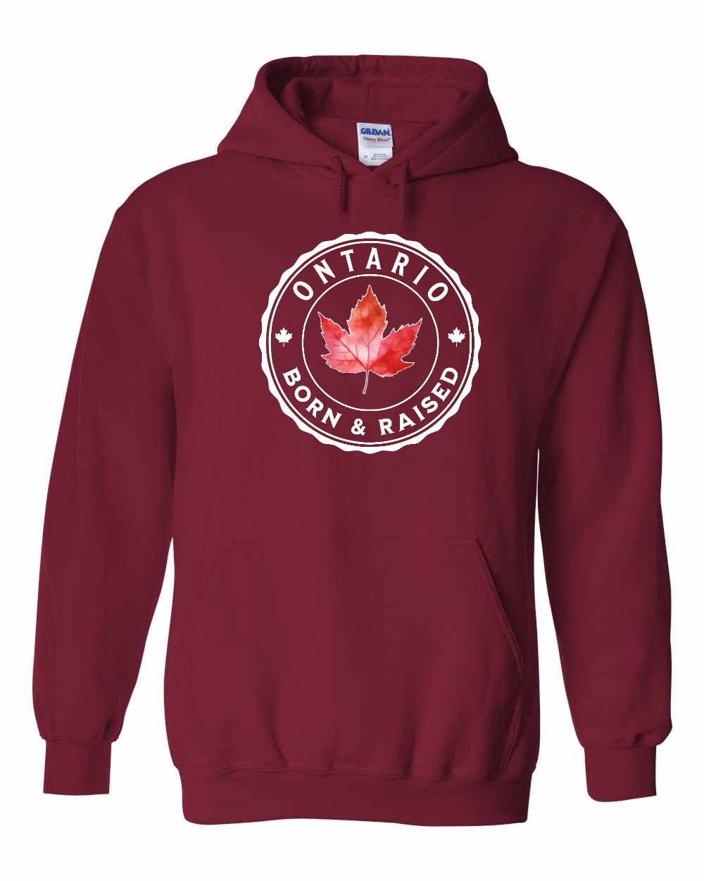 Born and Raised Ontario Full Pullover - Gildan Canada (sewn Internationally)