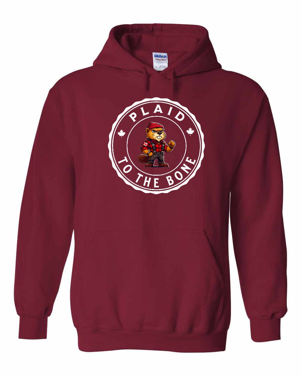 Plaid to the Bone Beaver Full Pullover - Gildan Canada (sewn Internationally)