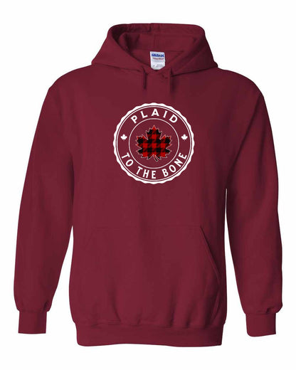 Plaid to the Bone Circle Leaf Full Pullover - Gildan Canada (sewn Internationally)