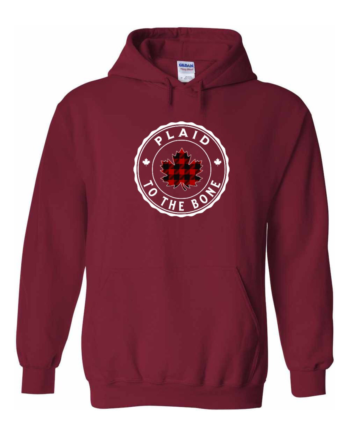 Plaid to the Bone Circle Leaf Full Pullover - Unisex