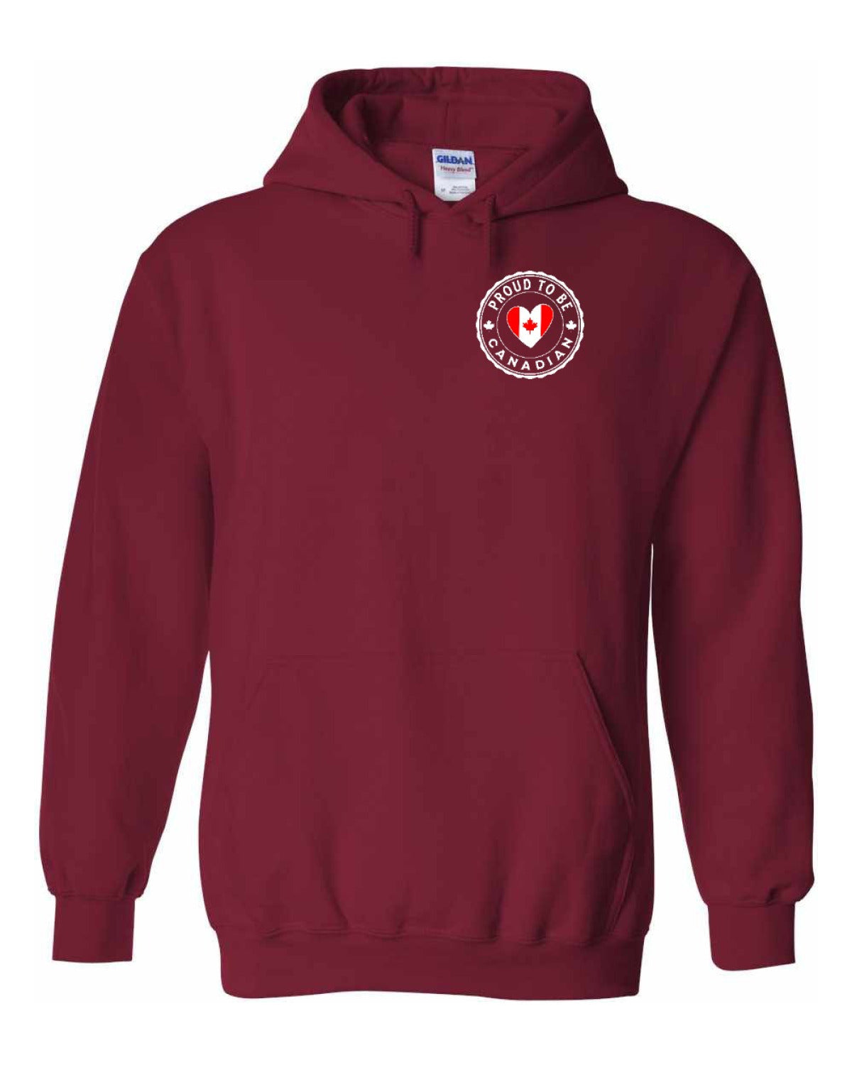 Proud to be Canadian Heart Flag Left Chest Pullover - Unisex