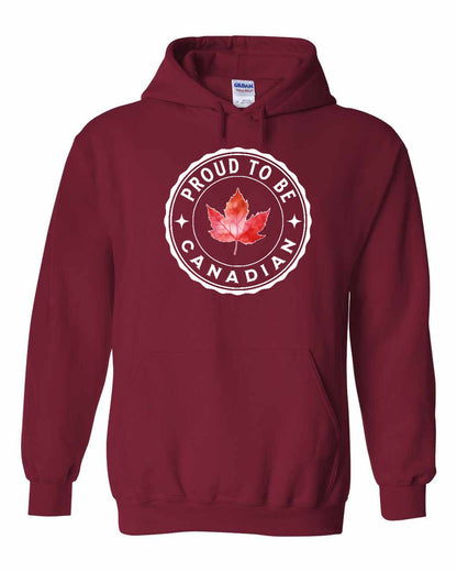 Proud to be Canadian leaf Full Front Pullover Hoodie