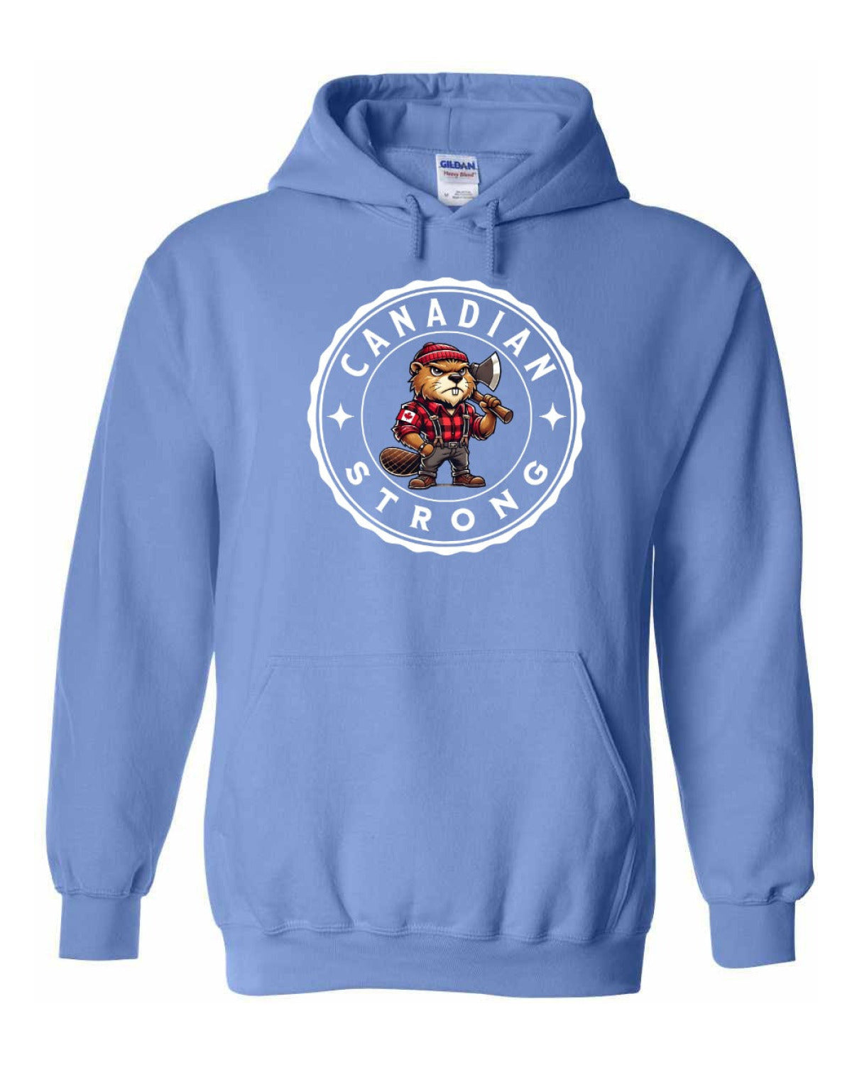 Canadian Strong Beaver Left Chest and Back Pullover - Unisex