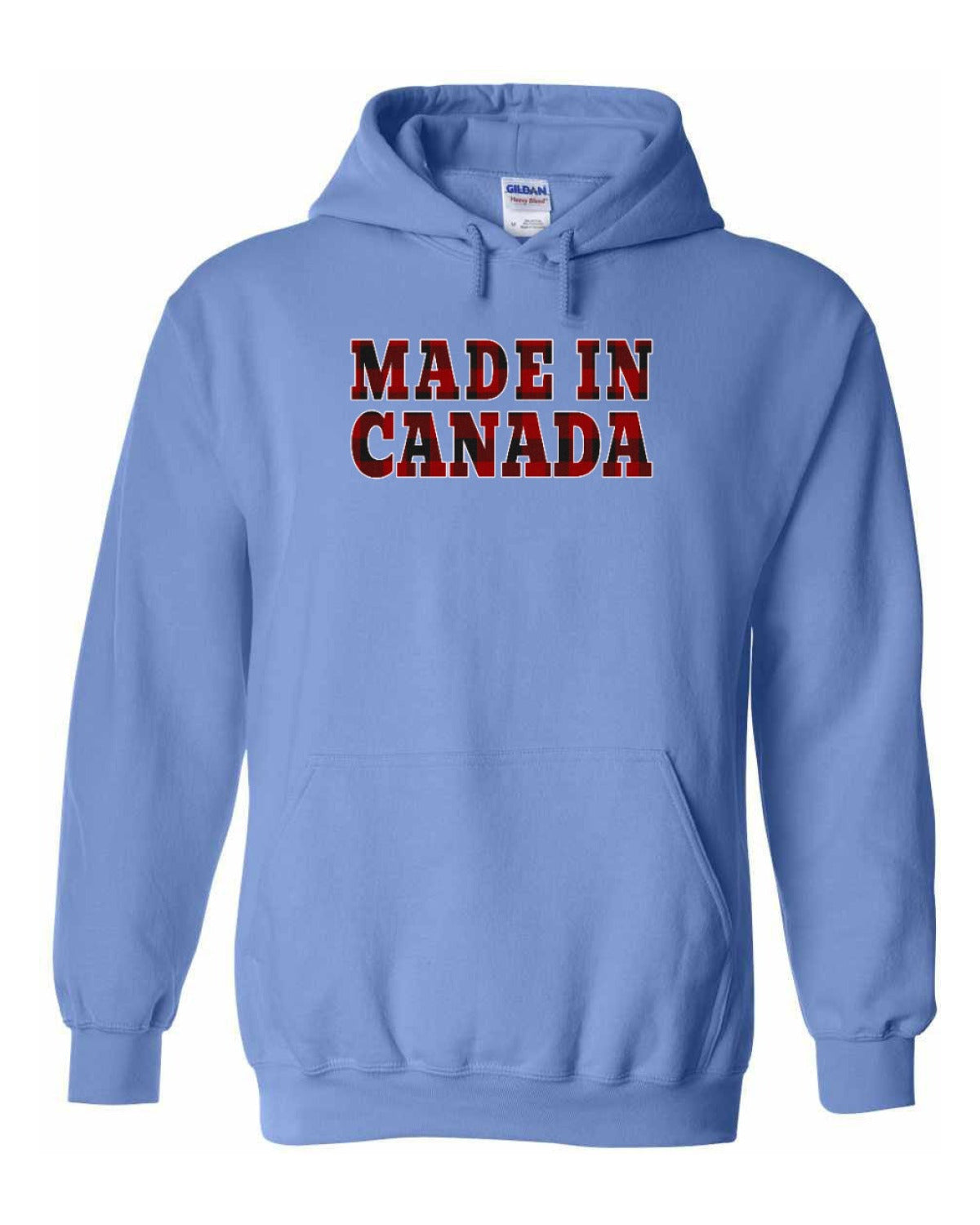 Made in Canada Plaid Background Full Pullover - Unisex