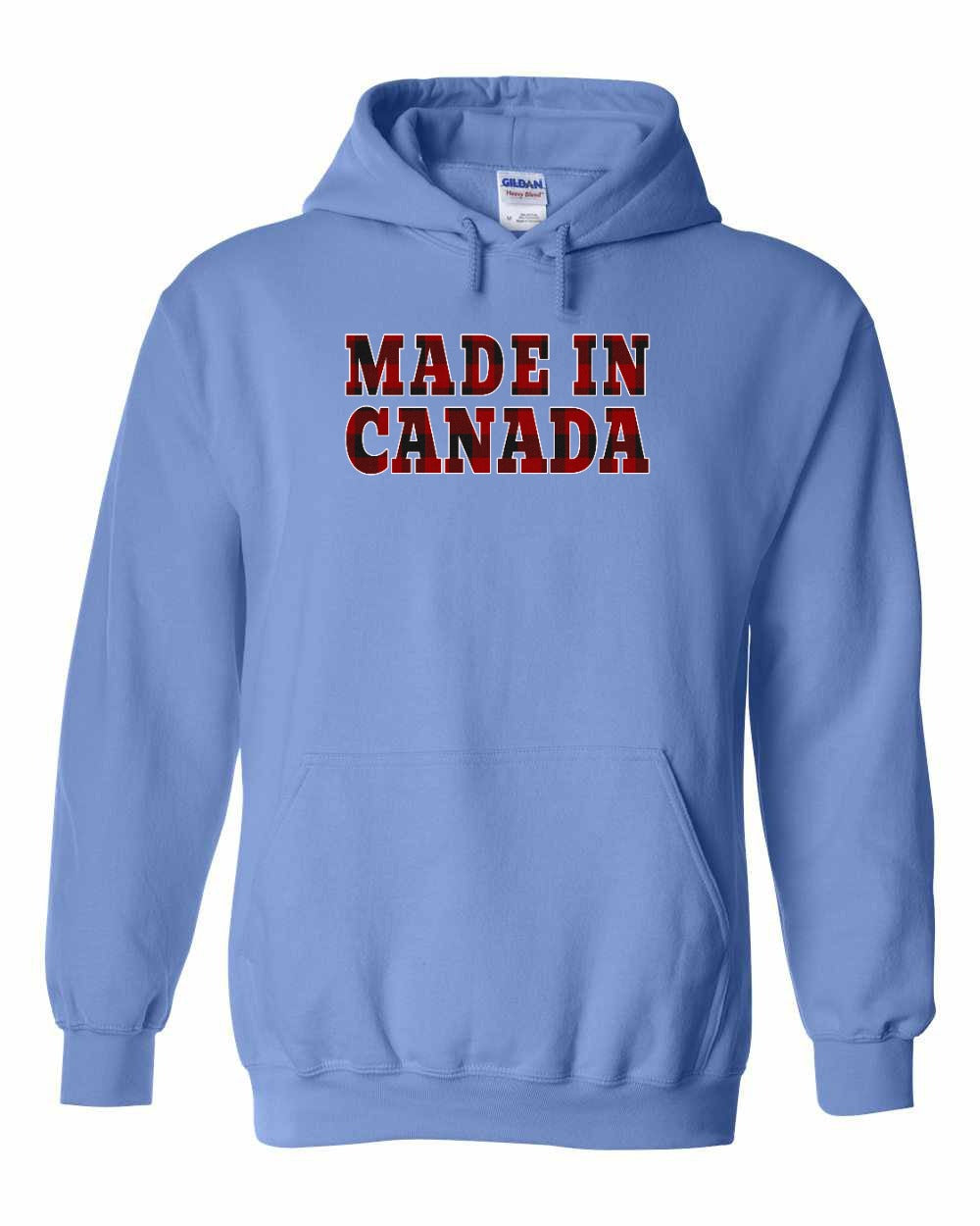 Made in Canada Plaid Background Full Pullover - Gildan Canada (sewn Internationally)