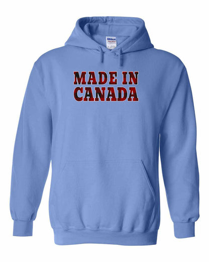 Made in Canada Plaid Background Full Pullover - Gildan Canada (sewn Internationally)
