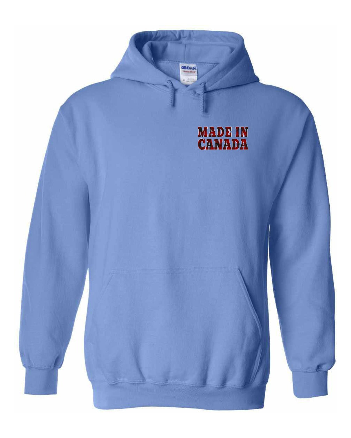 Made in Canada Plaid Background Left Chest Pullover - Unisex