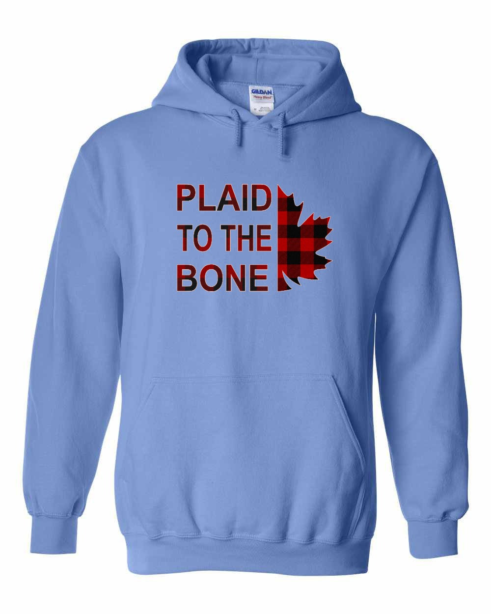 Plaid to the Bone Stacked Leaf Full Pullover - Gildan Canada (sewn Internationally)
