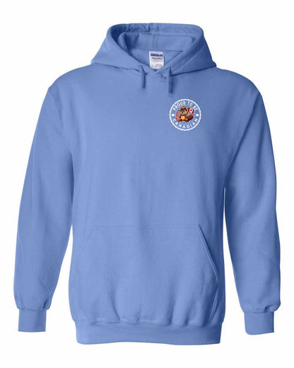 Proud to be Canadian Beaver Left Chest Pullover Hoodie