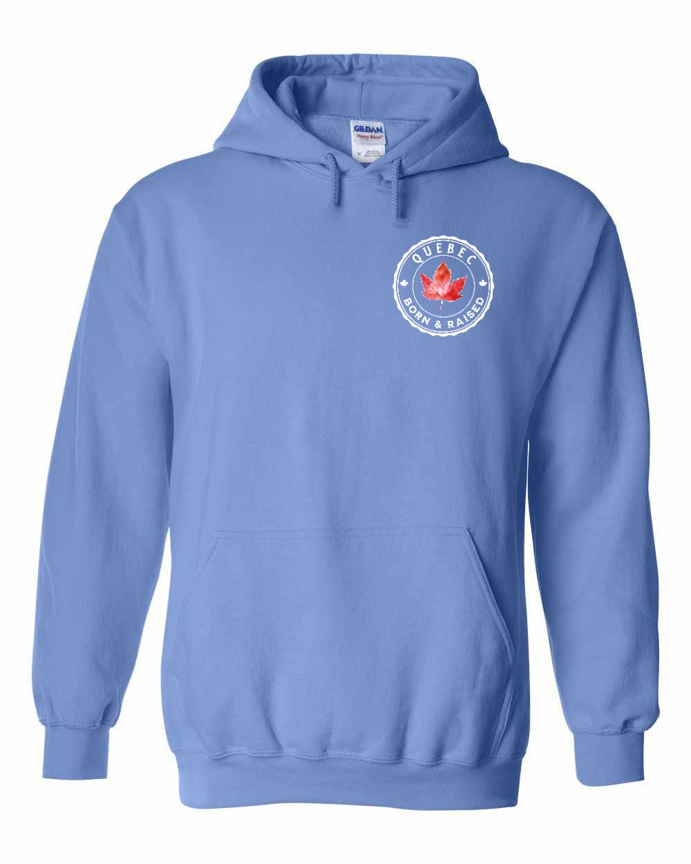 Born and Raised Quebec Left Chest Pullover