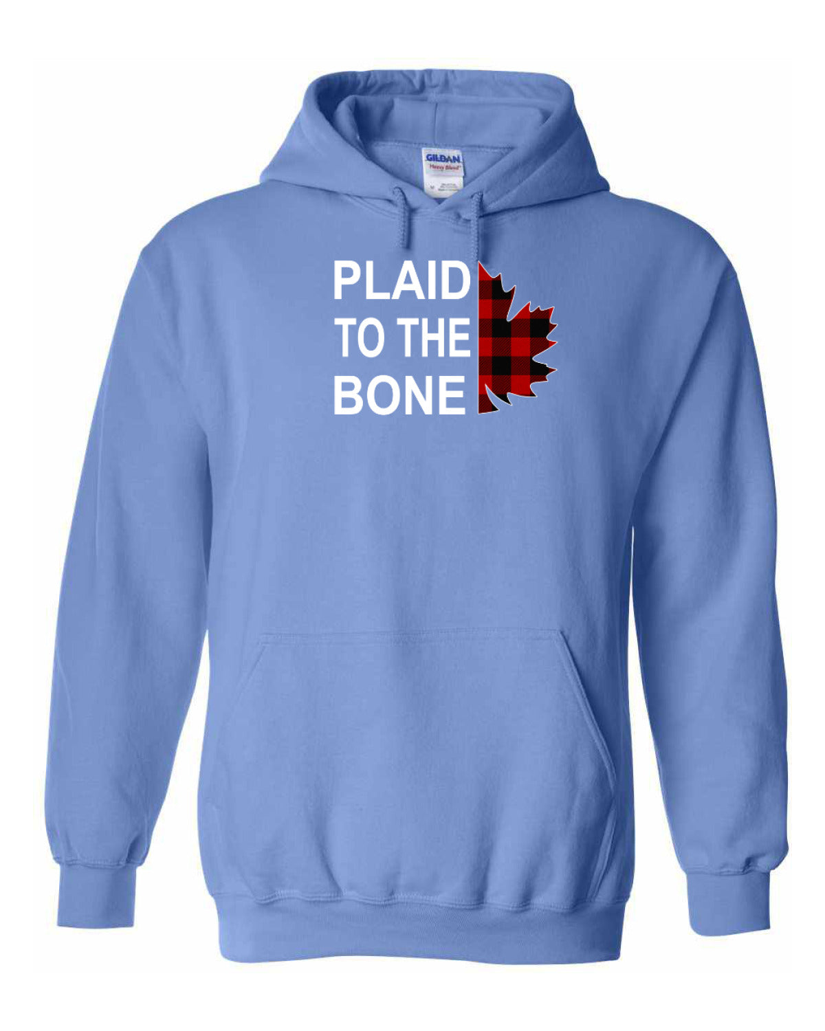 Plaid to the Bone Stacked Leaf Full Pullover - Unisex