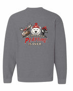 We Tried Nice New Left Chest and Back Crewneck Sweatshirt in Graphite Heather - back