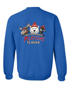 We Tried Nice New Left Chest and Back Crewneck Sweatshirt in Royal - back