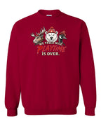 We Tried Nice New Full Front Crewneck Sweatshirt in Cardinal Red