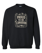 Proud To Be Canadian Folk   Crewneck Sweatshirt - Unisex