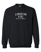 Canadian Girl Forever And Always   Crewneck Sweatshirt - Unisex