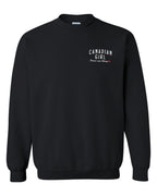 Canadian Girl Forever And Always Left Chest and Back  Crewneck Sweatshirt - Unisex