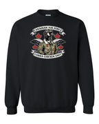Cobra Chicken Air Force Crewneck Sweatshirt in Black
