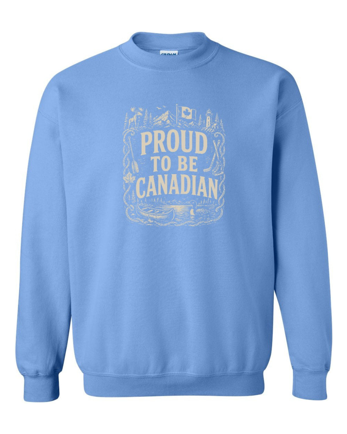 Proud To Be Canadian Folk   Crewneck Sweatshirt - Unisex