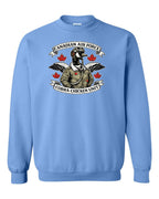 Cobra Chicken Air Force Crewneck Sweatshirt in Carolina Blue