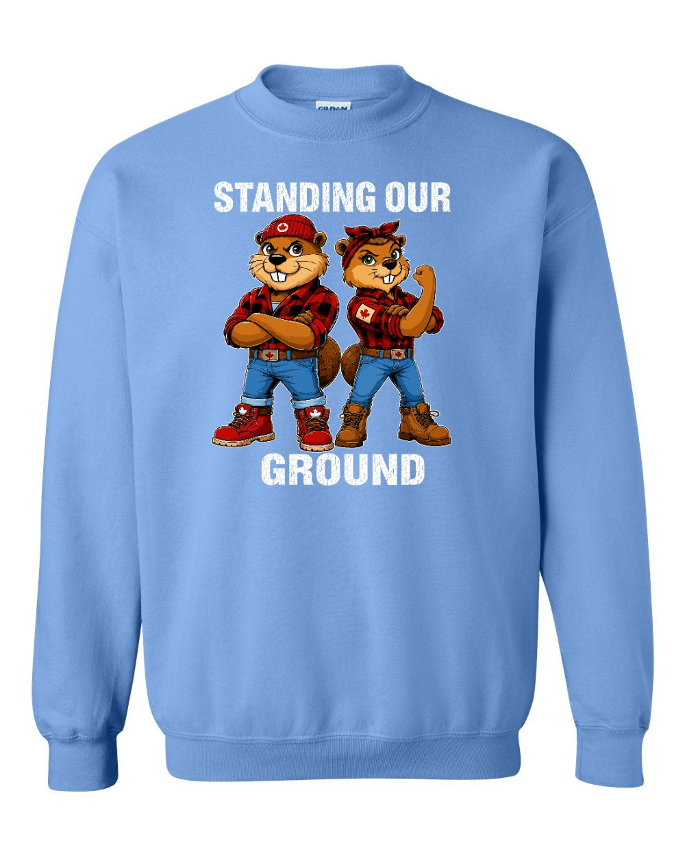 Standing Our Ground Crewneck Sweatshirt in Carolina Blue