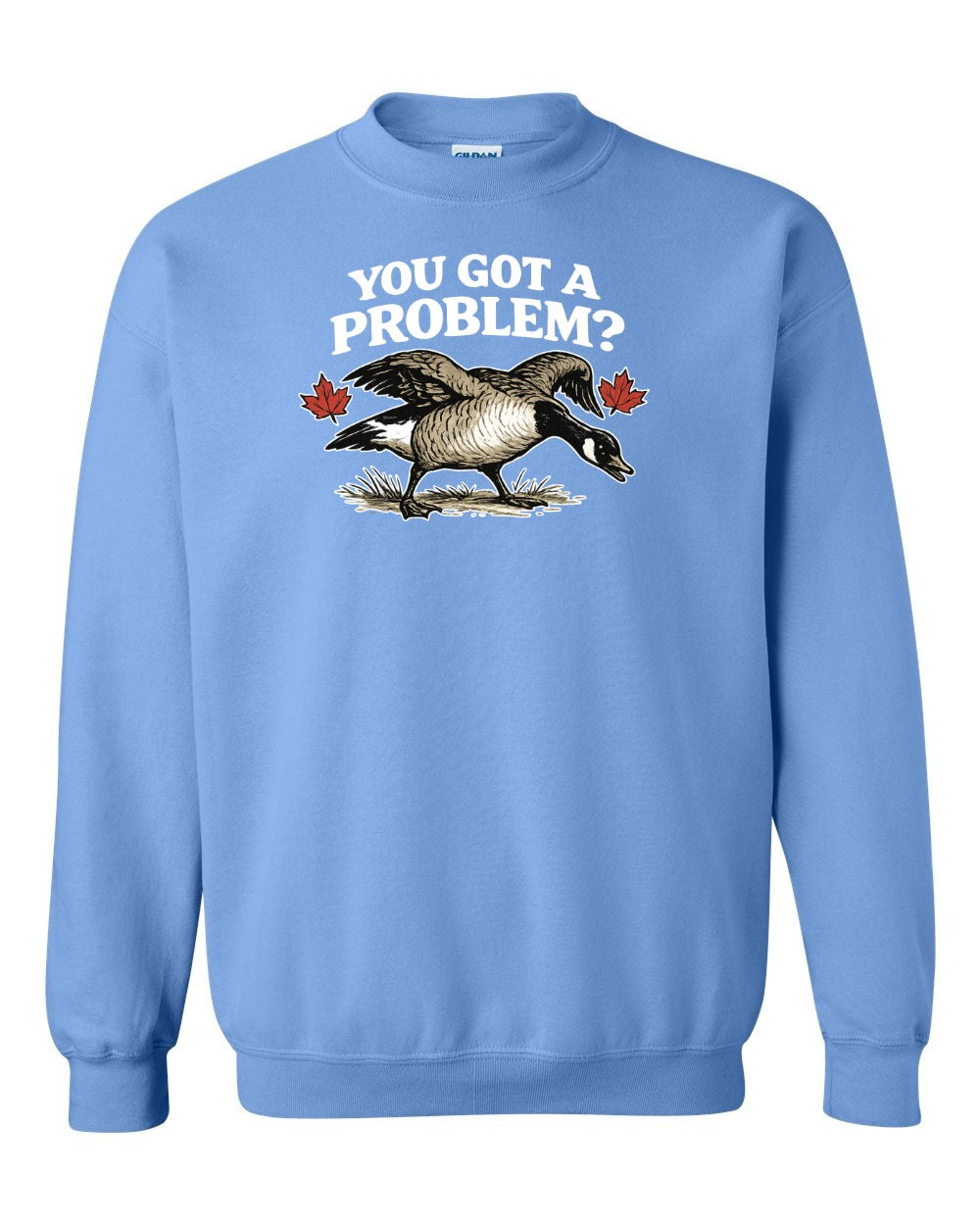 You Got a Problem Crewneck Sweatshirt in Carolina Blue