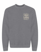 Proud To Be Canadian Folk Left Chest  Crewneck Sweatshirt - Unisex