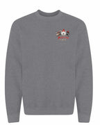 We Tried Nice New Left Chest and Back Crewneck Sweatshirt in Graphite Heather