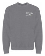 Canadian Girl Forever And Always Left Chest and Back  Crewneck Sweatshirt - Unisex