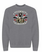 Cobra Chicken Air Force Crewneck Sweatshirt in Graphite Heather