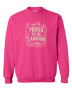 Proud To Be Canadian Folk   Crewneck Sweatshirt - Unisex