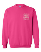 Proud To Be Canadian Folk Left Chest and Back  Crewneck Sweatshirt - Unisex